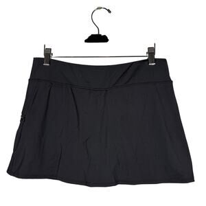 NEW! Beach House Swim Skort Skirt Shorts Bottoms Separates Black Beach Resort 10